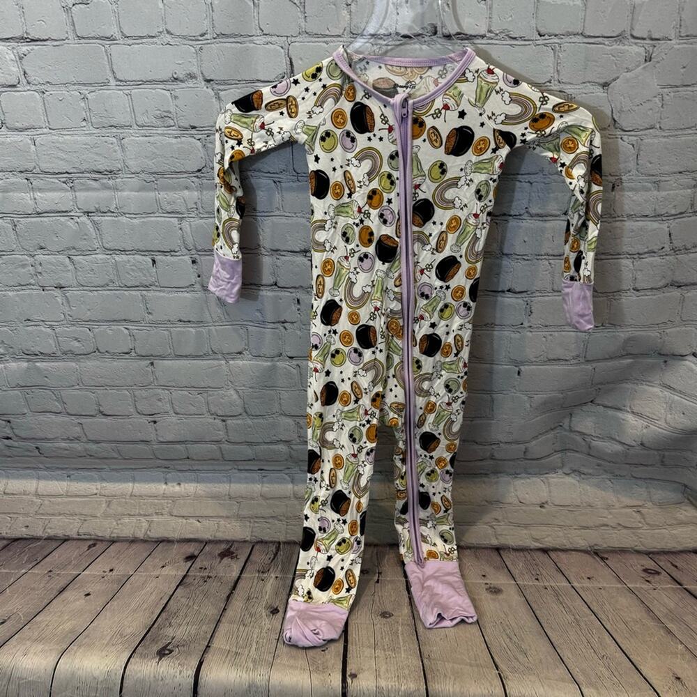 Dream Big Little Co Dreamy Zzz Shamrock Shake Inspired Bamboo Zippie